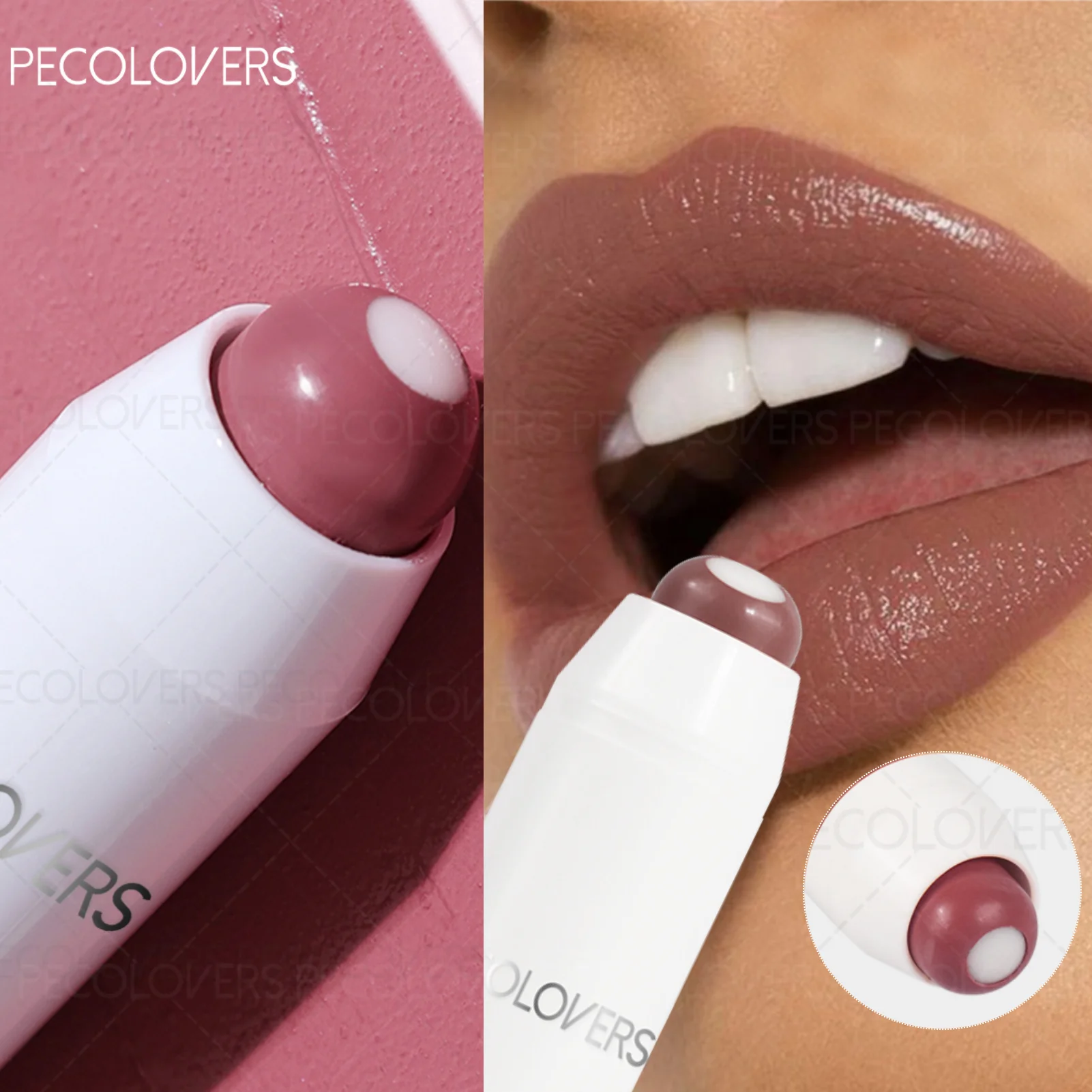 보습 샌드위치 립스틱 2-in-1 누드 립스틱 매트 레드 립밤 방수 롱래스팅 논스틱 컵 립스틱