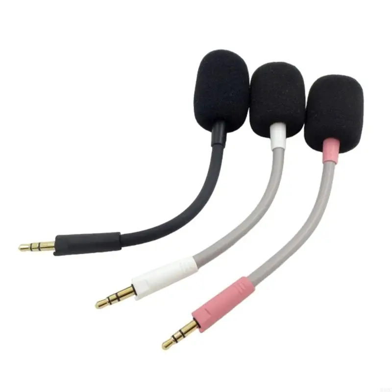 83CC Detachable Microphones for Gamings Headsets 3.5mm Game Headphones