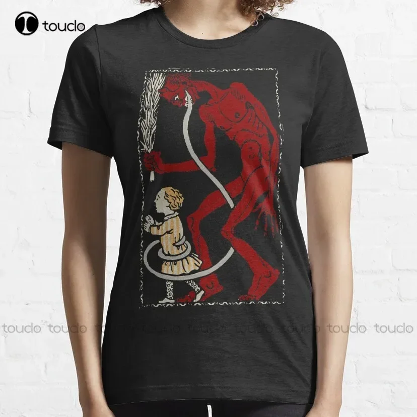 Krampus 2 Classic T-Shirt Baseball Tee Shirts Custom Aldult Teen Unisex Digital Printing Tee Shirt Fashion Funny Xs-5Xl