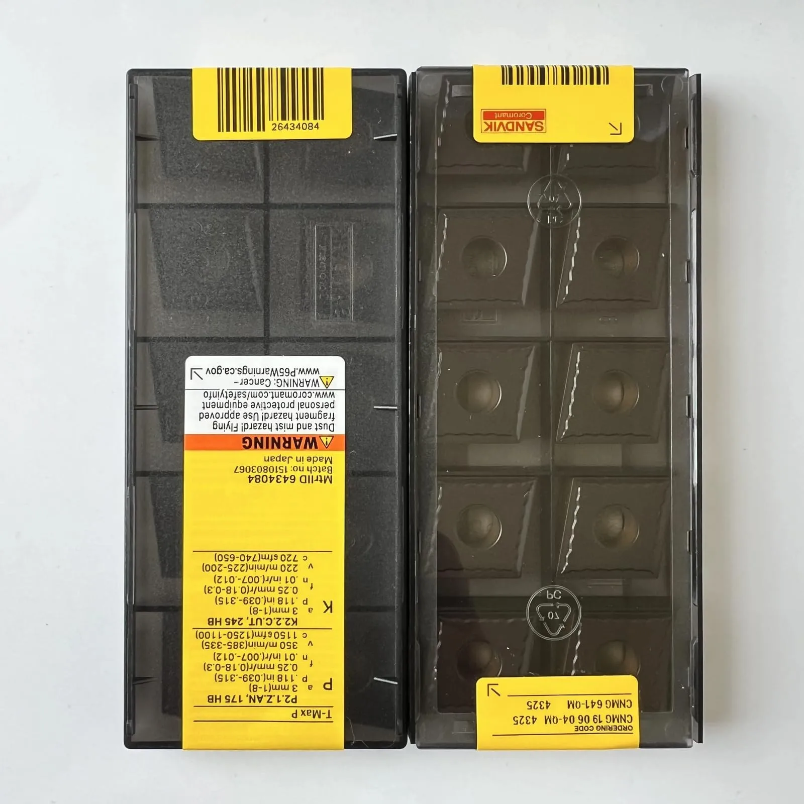 

Original SANDVIK / CNMG190604-QM 4325 / Hard alloy CNC Blade 10 Pcs