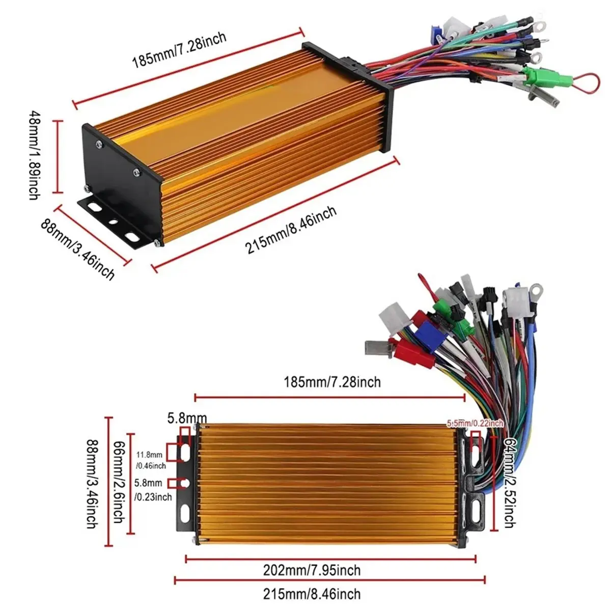 

Контроллер двигателя X07A 36В-84В 1200Вт 1300Вт 1500Вт, 3-режимный, синусоидальный, бесщеточный, для электросамокатов и электровелосипедов
