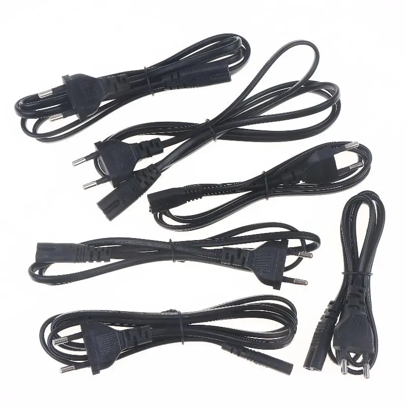 100/150cm 2 Prong Extension Cord EU Power Cable C7 Figure 8 Euro Power Cord EU Standard Plug Power Supply Adapter