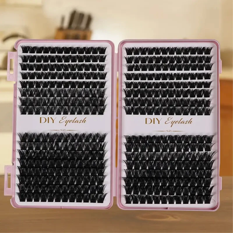 Eyelash Extension Kit - Individual Eyelash Set, D-Roll, Multiple Lengths, Odorless, Easy to Apply for Home Makeup image 5