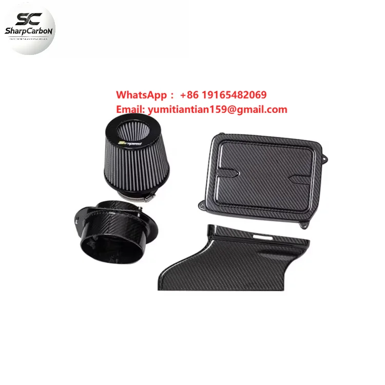 High Quality Dry Carbon Fiber Engine System Air Intake System Carbon Fiber Car Induction Accessories for Benz A45 M133 W176 2.0T
