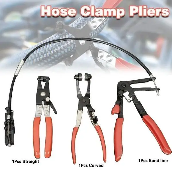 Automotive Flat Band Hose Clamp Pliers Car Clamp Pliers Bundle Pliers Snap Automotive Pipe Pliers Automotive Tools