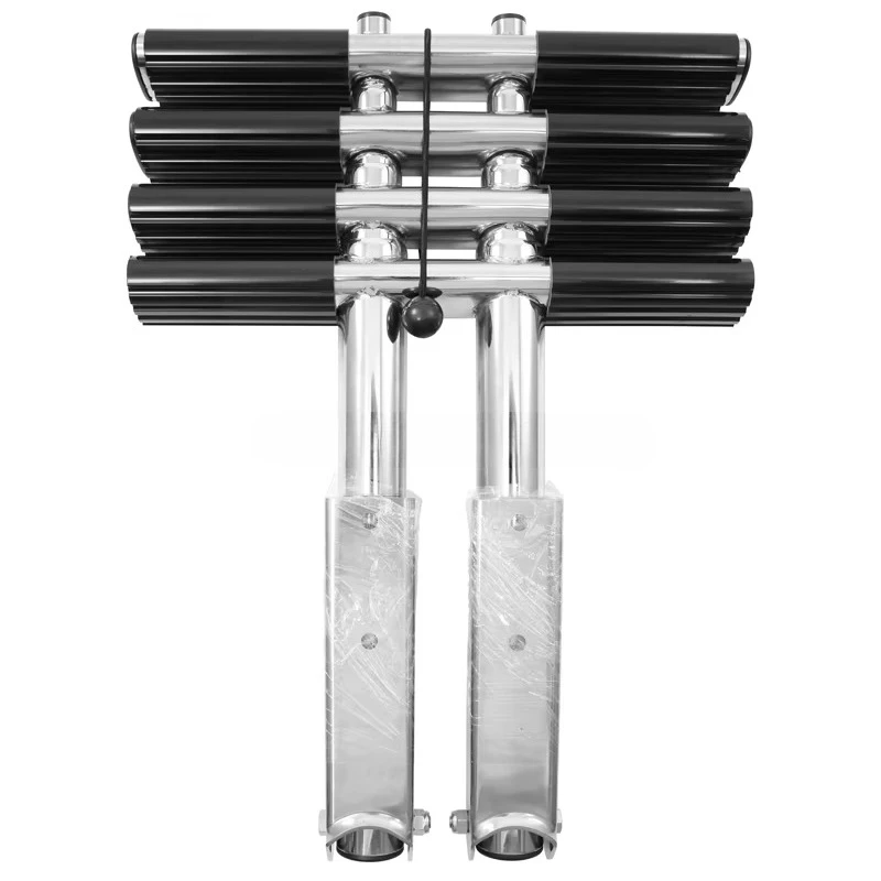 

Stainless Steel Silver 4-Step Telescoping Boat Accessory Marine Hardware for Yacht/Yacht