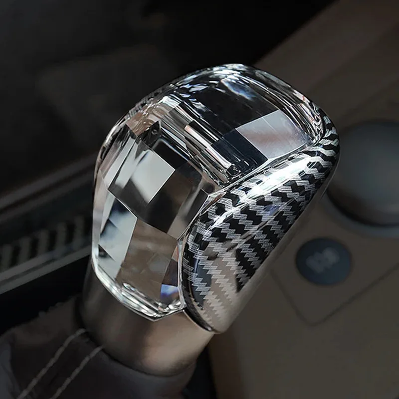 Crystal Gear Shift Knob Cover For Lexus ES/NX/RX/IS/NX/RX 2015-2022 Car Accessories With Luminous Gearbox Gear Handle Case Shell