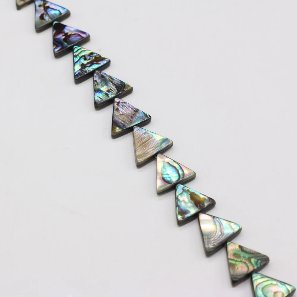 Natural Abalone Shell Bead Triangle Shell Loose Spacer Beaded for Making DIY Jewelry Necklace Bracelet Accessories 13x14 20x22mm