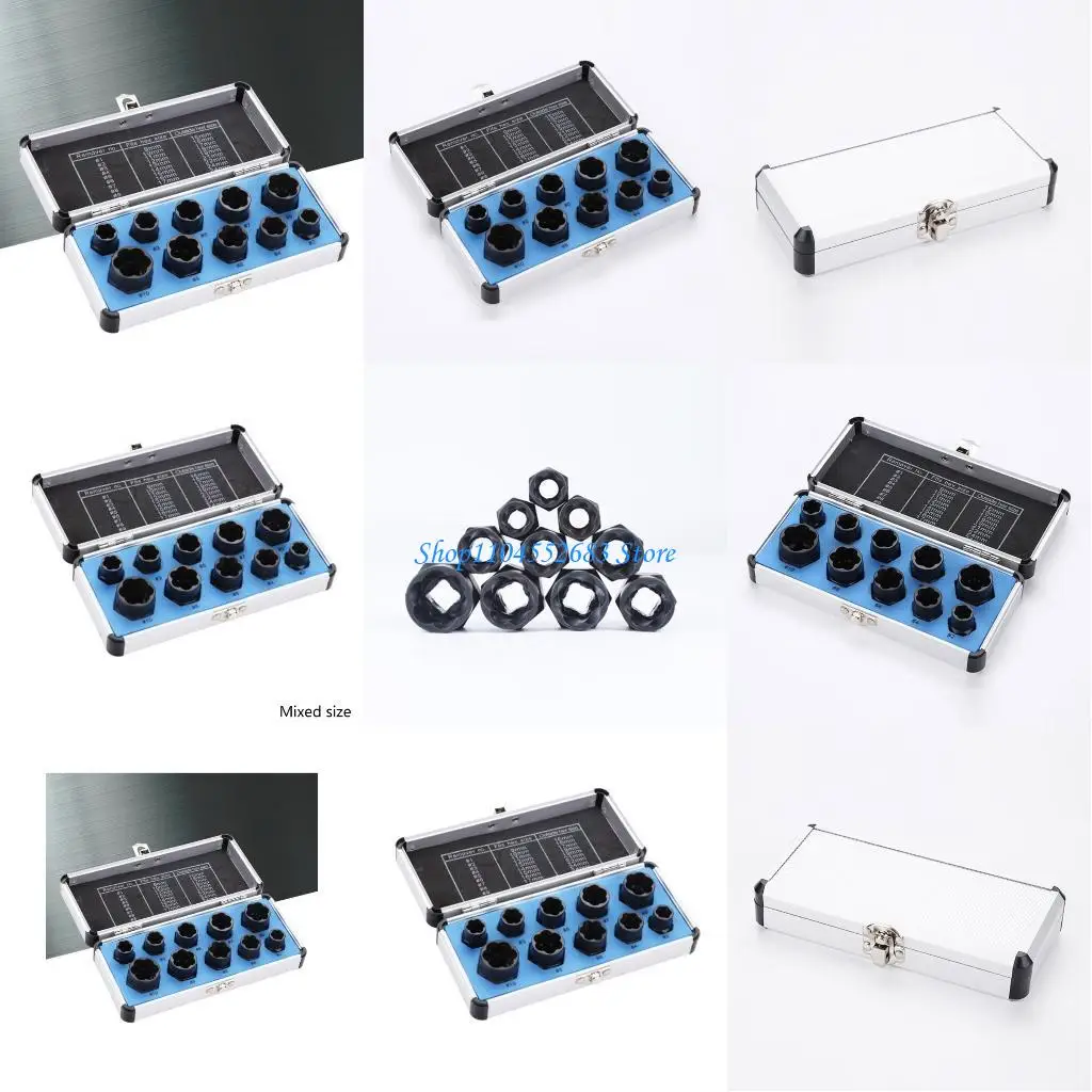 

Y6GD Impact Bolt Extractor Tool Stripped Lug Nut Remover Remove Rusty Stubborn Socket