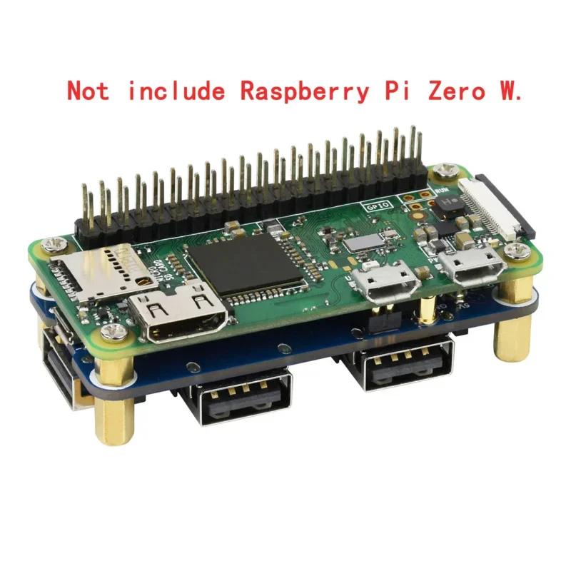 Immagine 3: Modulo HUB USB HAT Scheda di Espansione Starter Kit Per RPI 0 Raspberry Pi Zero 2 WH 3A 3B Plus 3 Modello B 4 4B Accessori