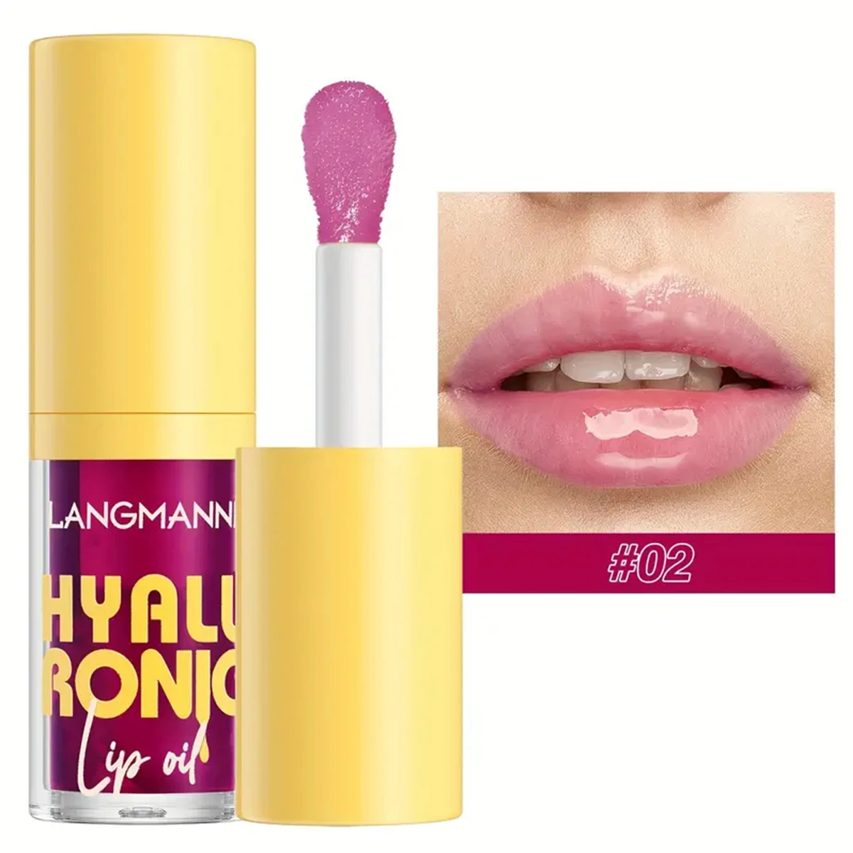 6-color Transparent Hyaluronic Acid Lip Balm Glossy Hydrating Lip Oil Lightweight Moisturizing Lip Mask