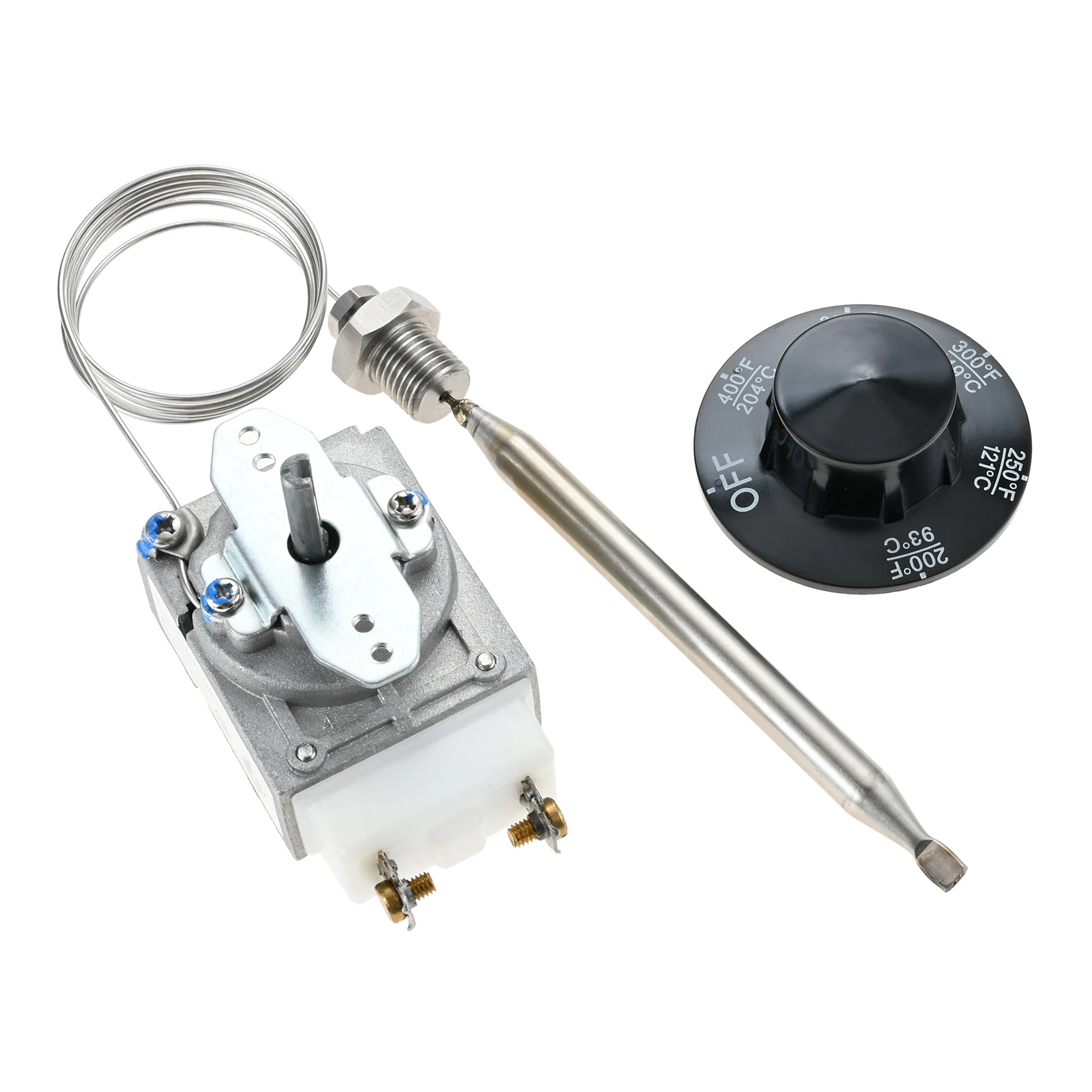 Thermostat Valve 200-400F Control Knob Switch RX-1-36 60125401 for Deep Fryer Pitco 60124501 Imperial 1175 Robertshaw 1/4