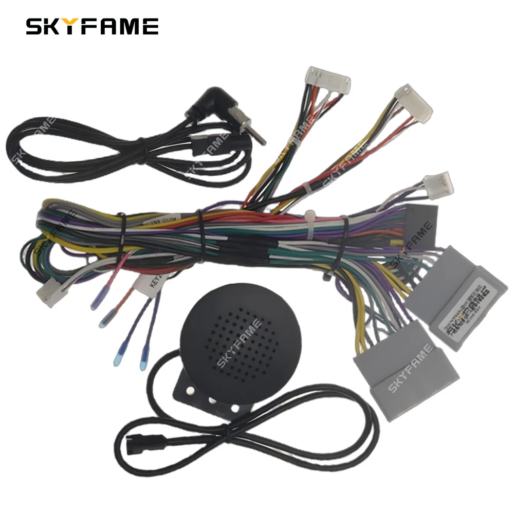 SKYFAME 16Pin Car Stereo Wire Harness Power Cable Canbus Box Decoder For Buick RegalGS LaCross Chevrolet S10 Malibu Trailblazer