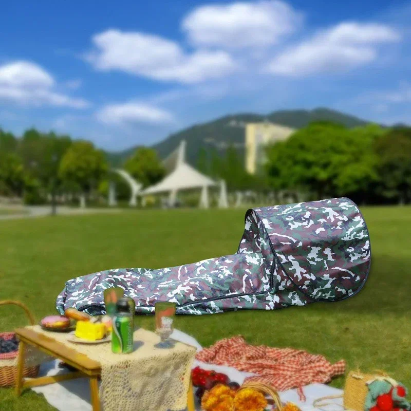 Outdoor Camping Camouflage Sleeping Bag Portable Foldable Waterproof Riding Fishing Sleeping Bag Case Without Liner