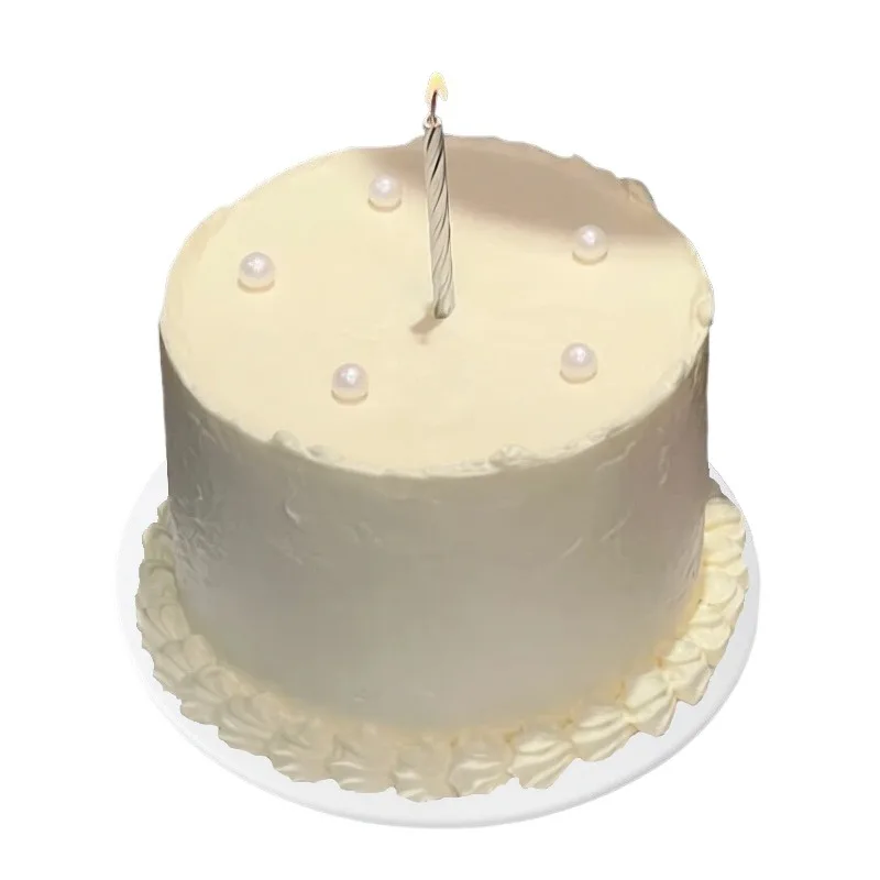 Retro Girlish Heart Fake Cake Model Simulated Birthday Cake Mold Plastic Ornaments Dessert Shop Sample Display Photography Props