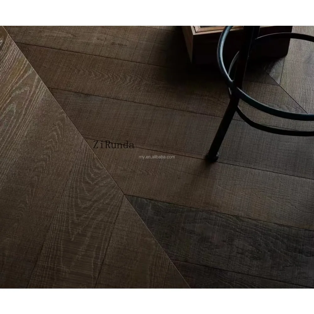 نسخة مخصصة من أرضية الباركيه، أرضية خشبية من خشب البلوط البني، أرضية من خشب البلوط الأبيض