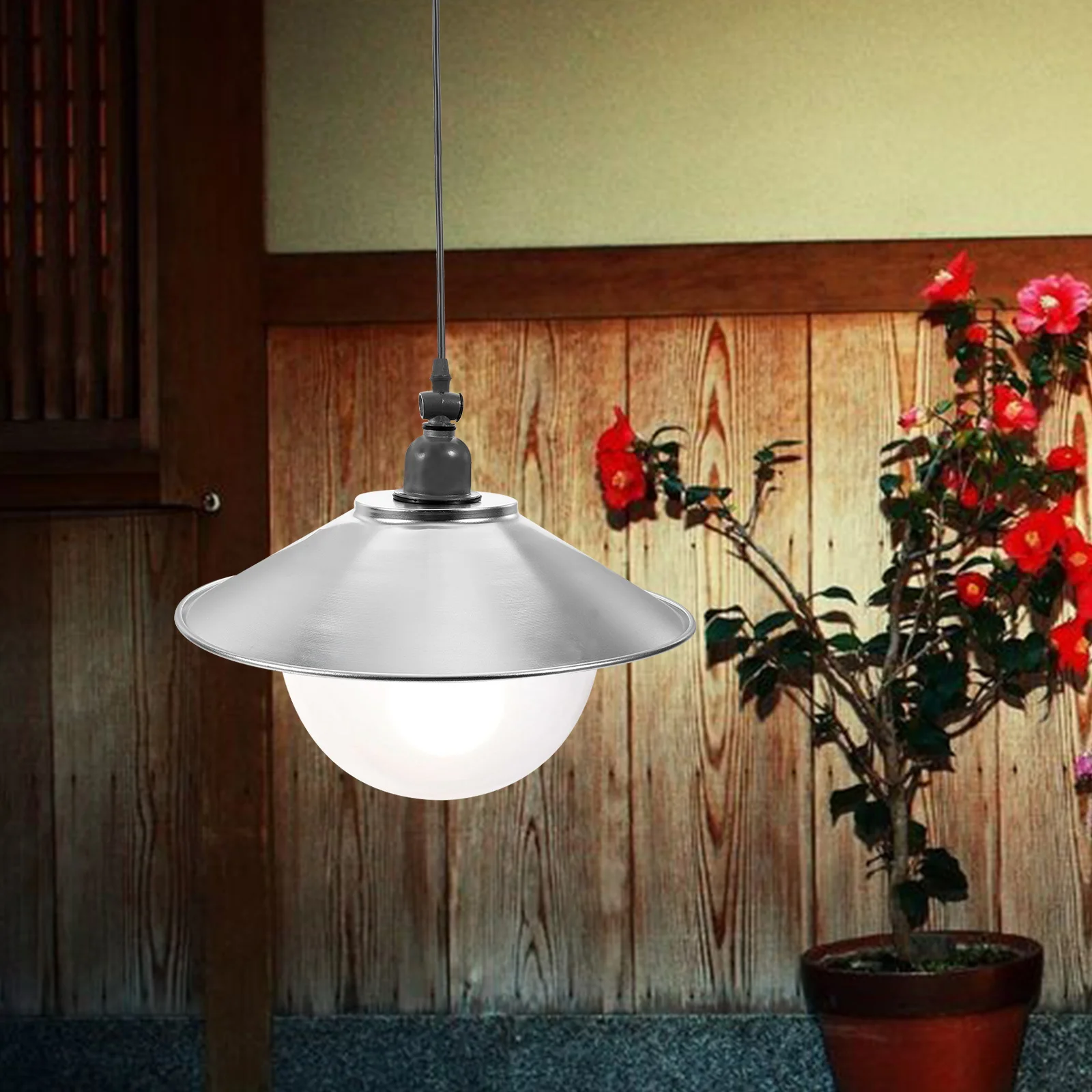 

Stainless Steel Lampshade Clip on Lights Ceiling Component Shades Boho Fan Globes for Fans