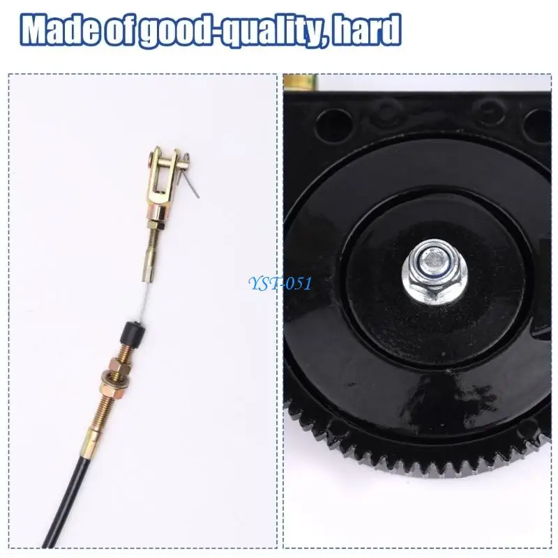 E15A Excavator Manual Control Throttles Cable with Pull Knob for Repair