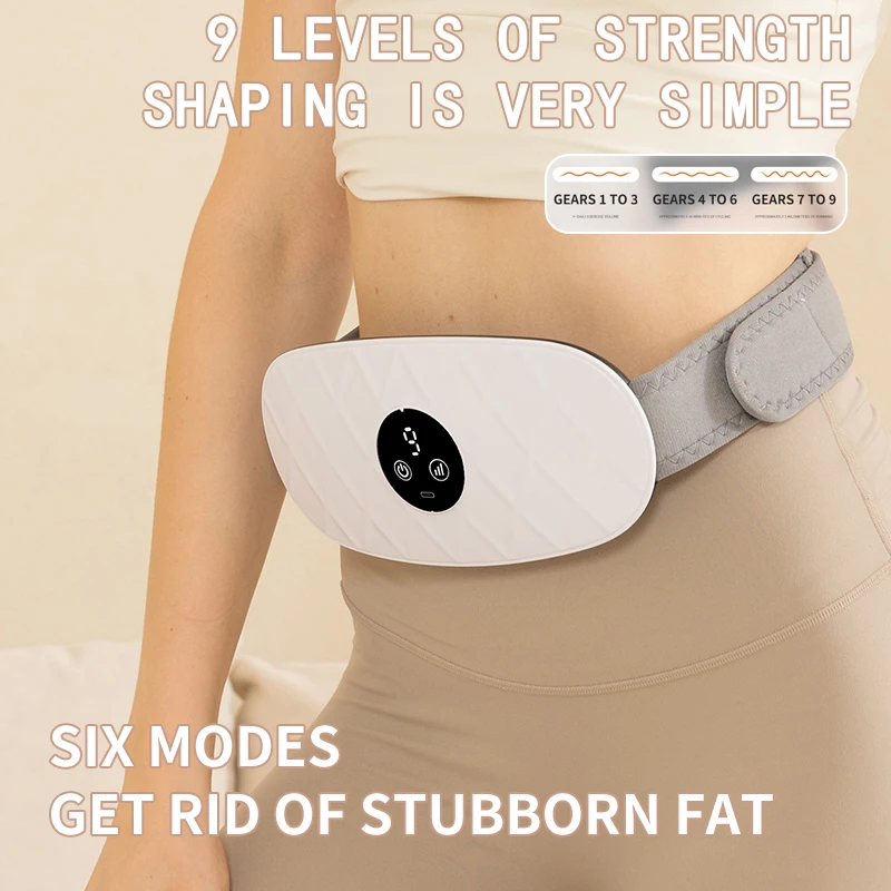 

Electric Belly Shaking Massager Portable Wireless Abdominal Massage Belt Machine with Vibration Multi Modes
