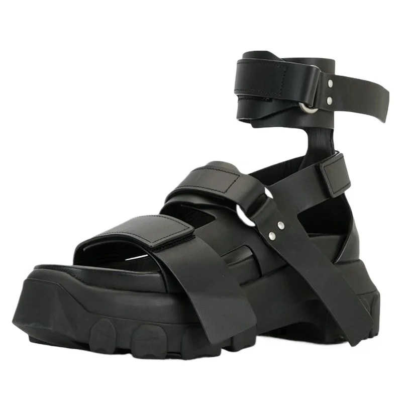 

Roman Sandals Shoes for Men's and Women Summer Comfortable High Top Sandals Casual Anti Slip Open Toed Sponge Bottom Beach Shoes