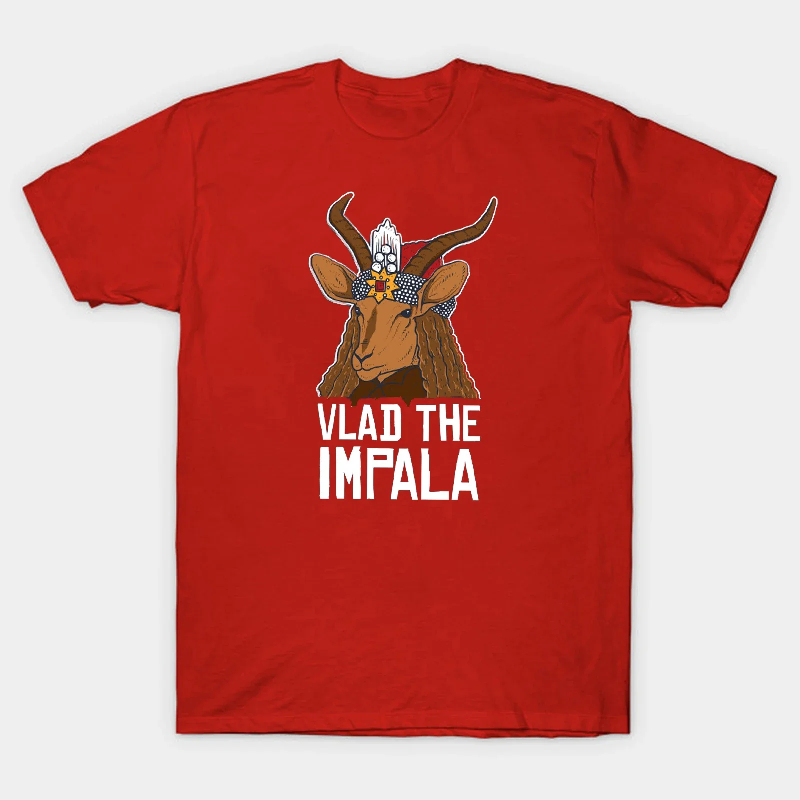 Vlad The Impala - Vlad The Impaler Antelope Pun T-Shirt. Summer Cotton Short Sleeve O-Neck Mens T Shirt New S-3XL