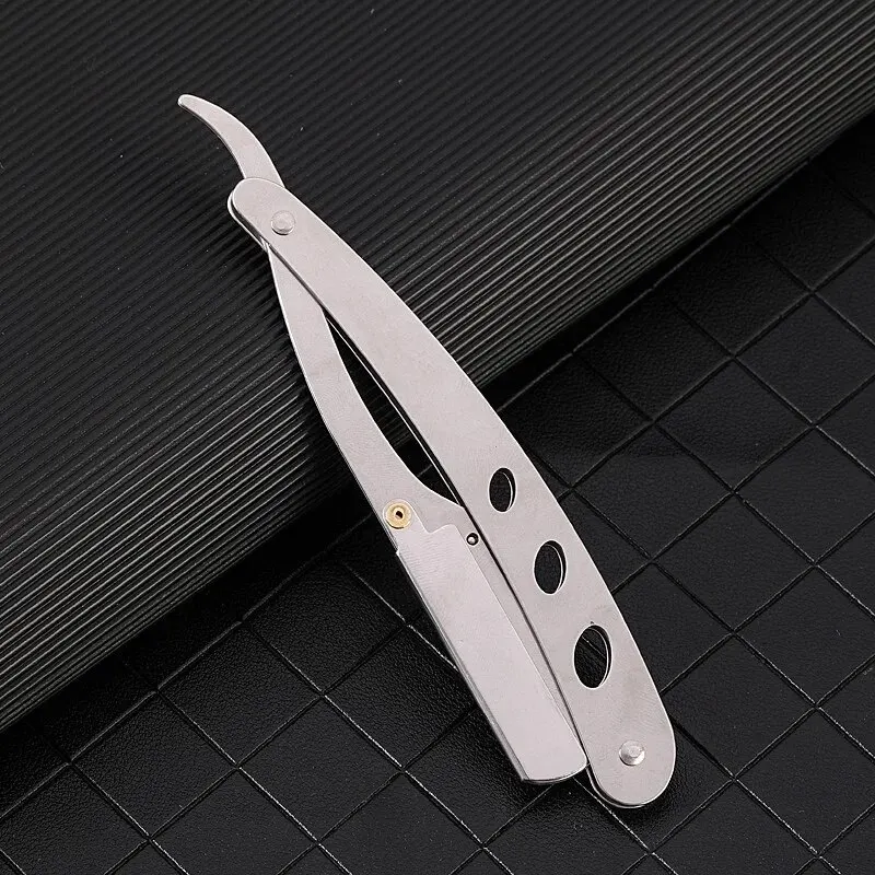 Foldable Hair Blade Barber Straight Razor For Shaving Men Manual Face Care Beard Hairdressing Tool