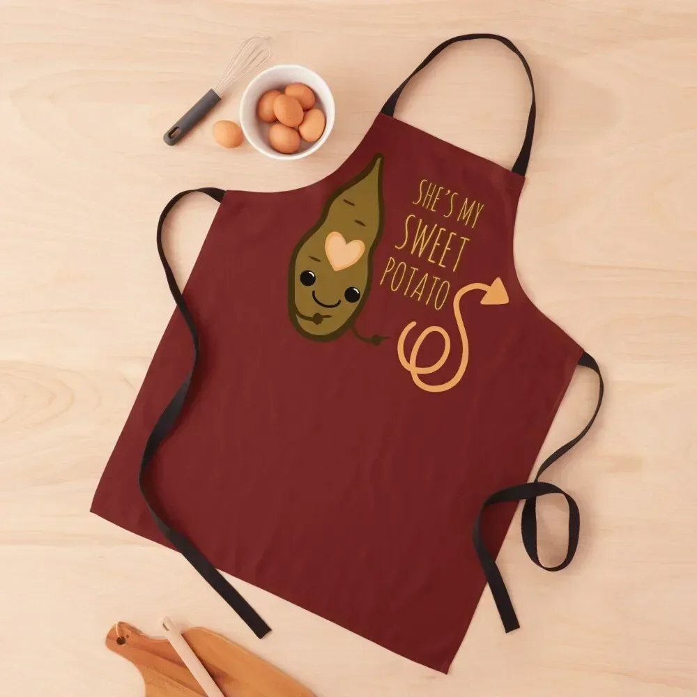 She's my sweet potato.. I Yam Couples Set Apron Barber Camping christmas kitchen cloths Apron