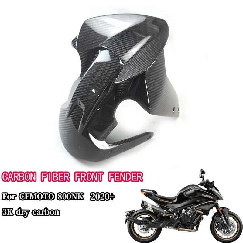 3K Dry Carbon Fiber Front Fender for CFMOTO 800NK 2018-2022