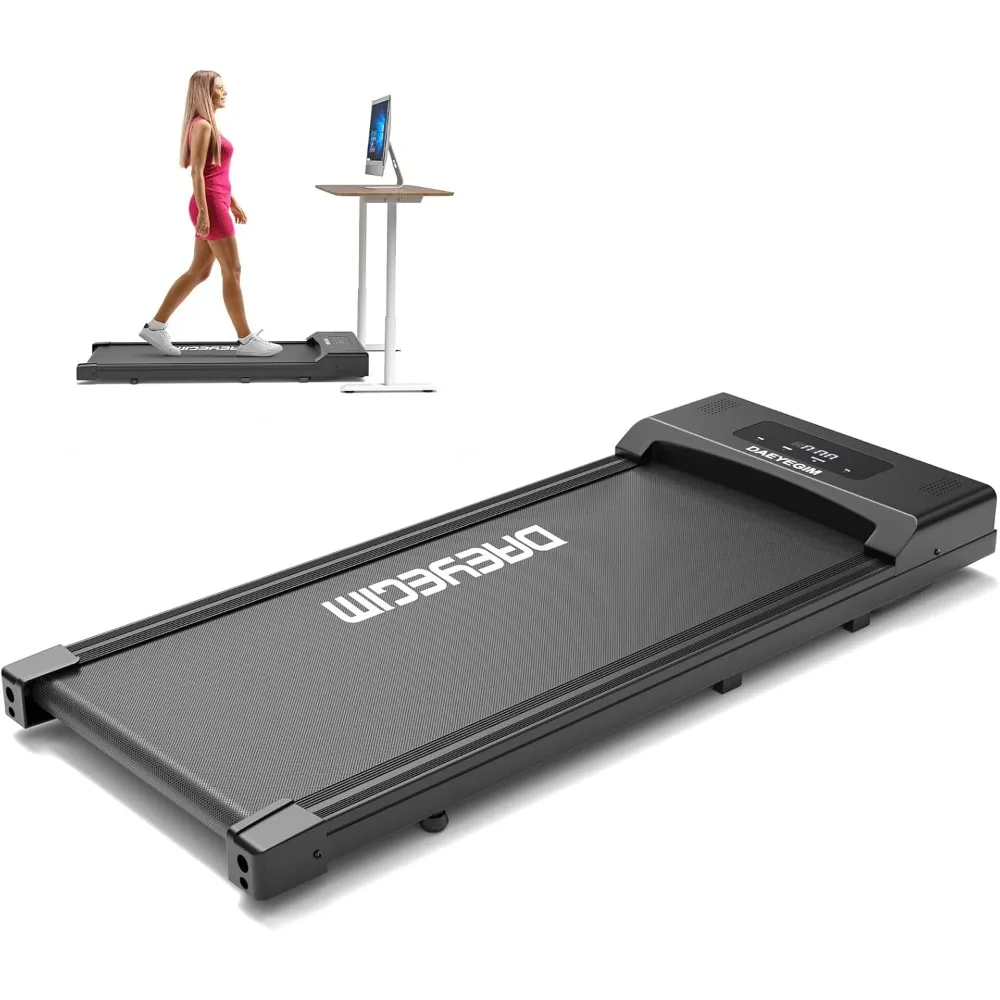 Treadmill Under Desk Treadmill for Home Office,  2 in 1 Portable Walking Treadmill with Remote Control, Walking Jogging Machine