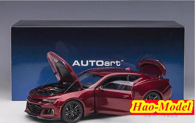 오토아트 1/18 쉐보레 카마로 ZL1 2017 모델 자동차 다이캐스트 금속 장식품 장난감, 소년 생일 선물 취미 디스플레이 컬렉션