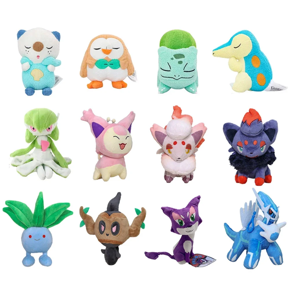 Pikachu Bulbasaur Oshawott Caterpie Gardevoir Oshawott Cyndaquil Plush Toys Cute Anime Stuffed Cartoon Peluche Doll Gfit 18-25CM