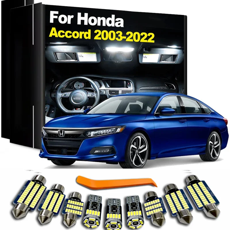 LED Interior Dome Map Light Kit For Honda Accord 3 4 5 6 7 8 9 10 4th 5th 6th 7th 8th 9th 10th Gen 2003 - 2020 2021 2022