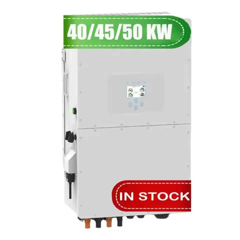 

Good quality 20kw 30kw 40kw 50kw three phase high voltage 220V/380V hybrid inverter for solar storage battery