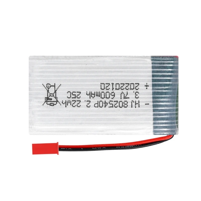 3.7V 600mAh 25C Lipo 802540P for SYMA X5C-1 Model Quadcopter Drones Toy 41QA