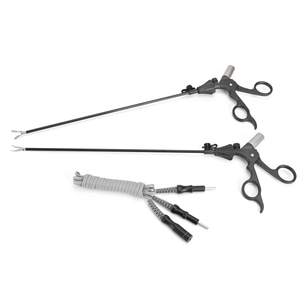 Laparoscopic Reusable Bipolar Coagulation Cutting Forceps, Laparoscopy Surgical Instruments Bipolar Forceps With Cable