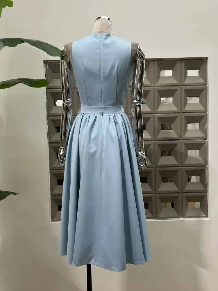 Elegant Luxury V คอออกแบบ Party Gowns เข่าความยาว Sheer ค็อกเทลชุดวันเกิดคุณภาพสูงชุดเทศกาล
