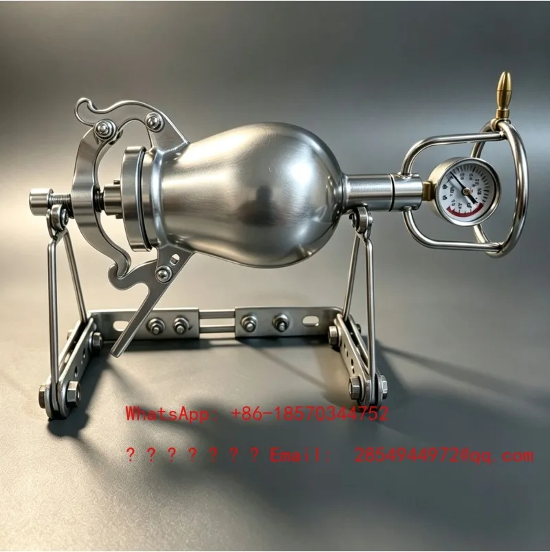 460ML SUS316L Stainless Steel with Adjustable Stainless Steel Stand, Home Mini Popcorn Machine