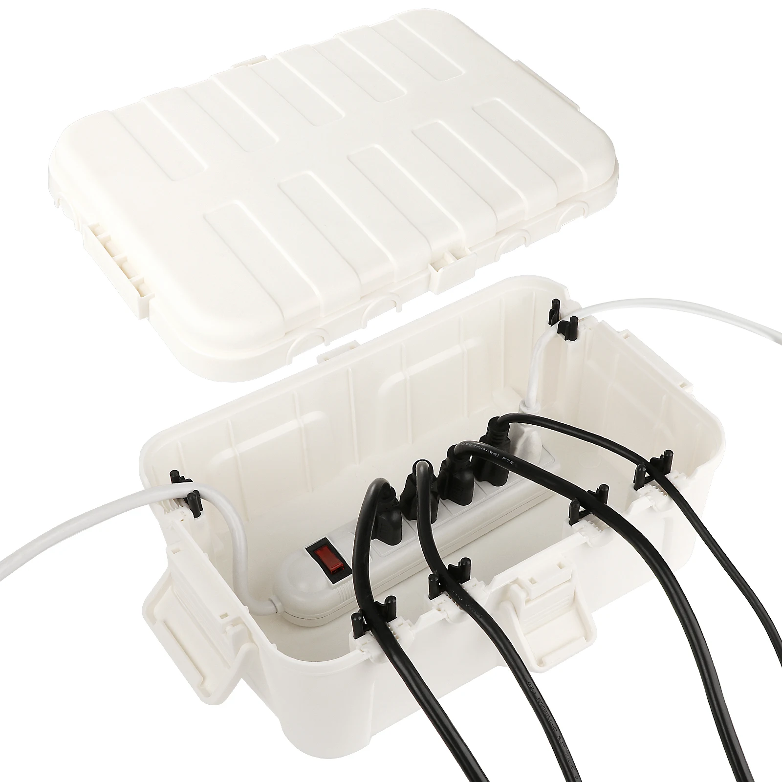 Alimentation extérieure boîte étanche décoration de vacances boîte électrique IP54 résistant à la pluie résistant aux intempéries pour les lumières de jardin/minuterie/prise