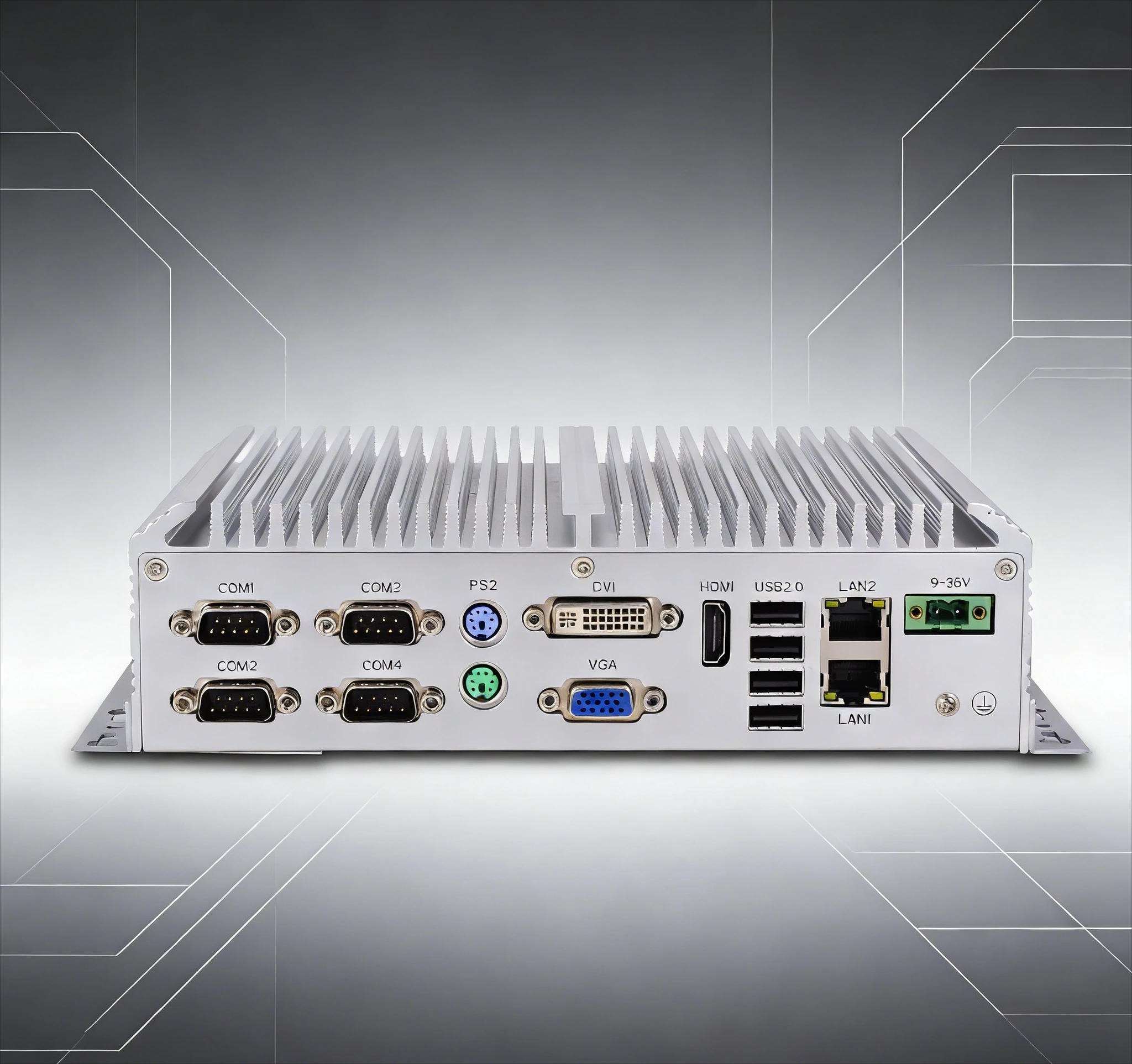 Industrial Mini PC with ATX PSU & Dual Gigabit LAN, Compact Chassis for Control Computer System