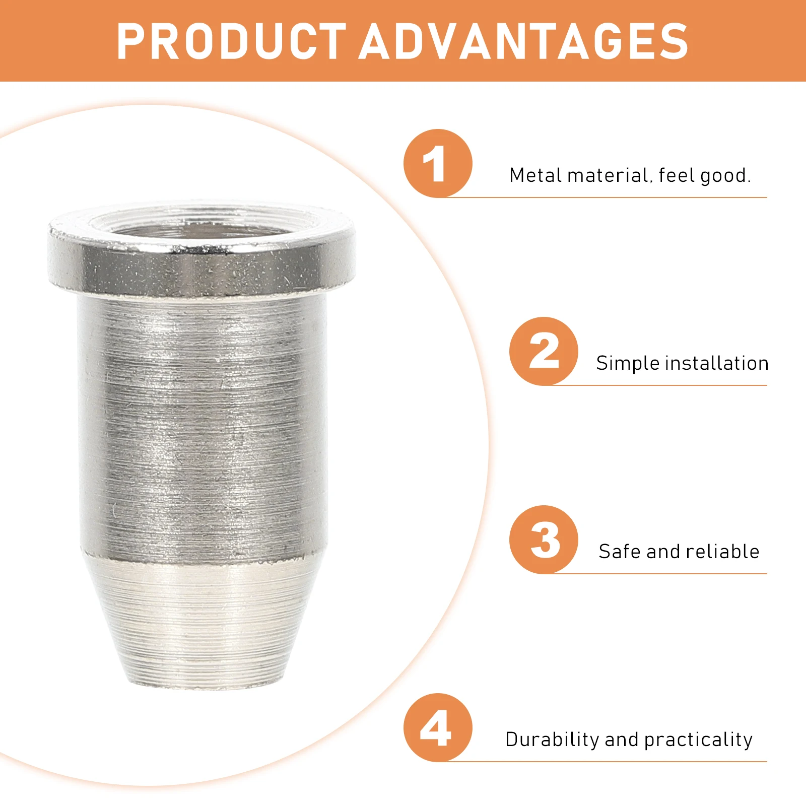 

6 Pcs Electric Guitar String Buckle Mounting Parts Supplies Metal Bridge Through Body