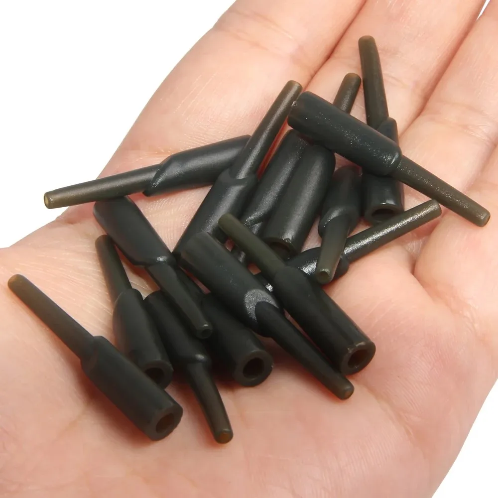 40Pcs Carp Fishing Safe Zone Run Rig Tackle Rubber Chod Buffer Beads and Rolling Swivels Connector Carp Fishing Accessories