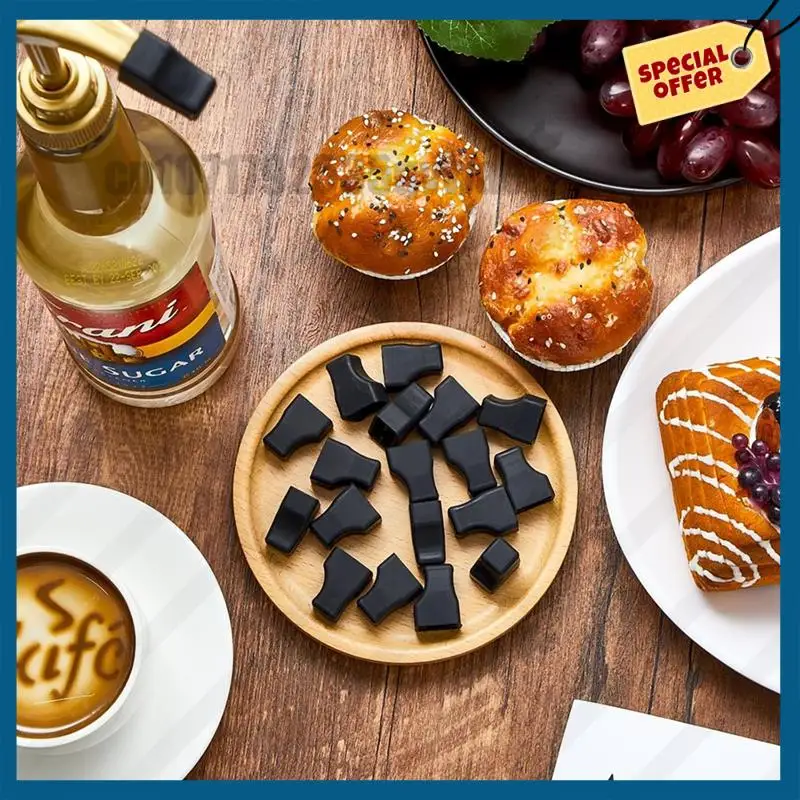 -A89Z 40 Stück Kaffeesirup-Pumpenspitzenabdeckungen, Sirup-Pumpenabdeckungen für Siruppumpe, Ausgießspender, Küchenzubehör