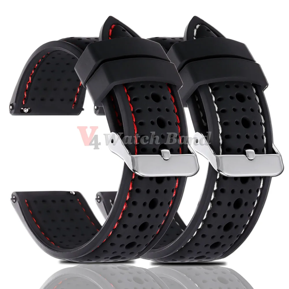 Universal Tropic Rubber Strap 20mm 22mm 24mm for Seiko Silicone Watch Band for Rolex Bracelet Quick Release Women Men Wrist Belt