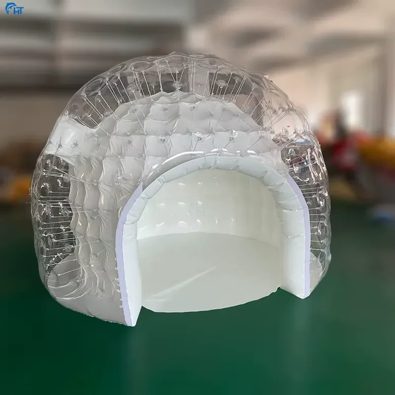 Transparent Inflatable Bubble Tent For Outdoor Camping Glamping Portable Clear Dome Shelter Waterproof Windproof Garden Party
