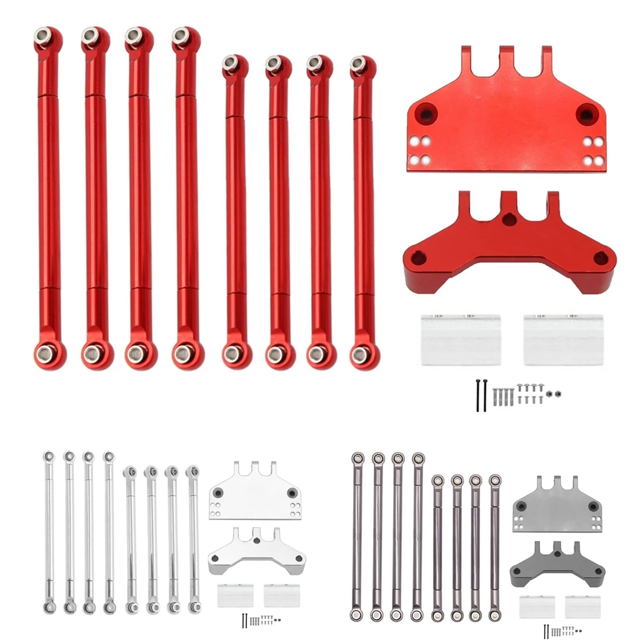 MN128 MN86 MN86S MN86K MN86KS MN G500 Metal Link Rod and Servo Mount Pull Rod Mount Seat Bracket 1/12 RC Car Upgrade Parts