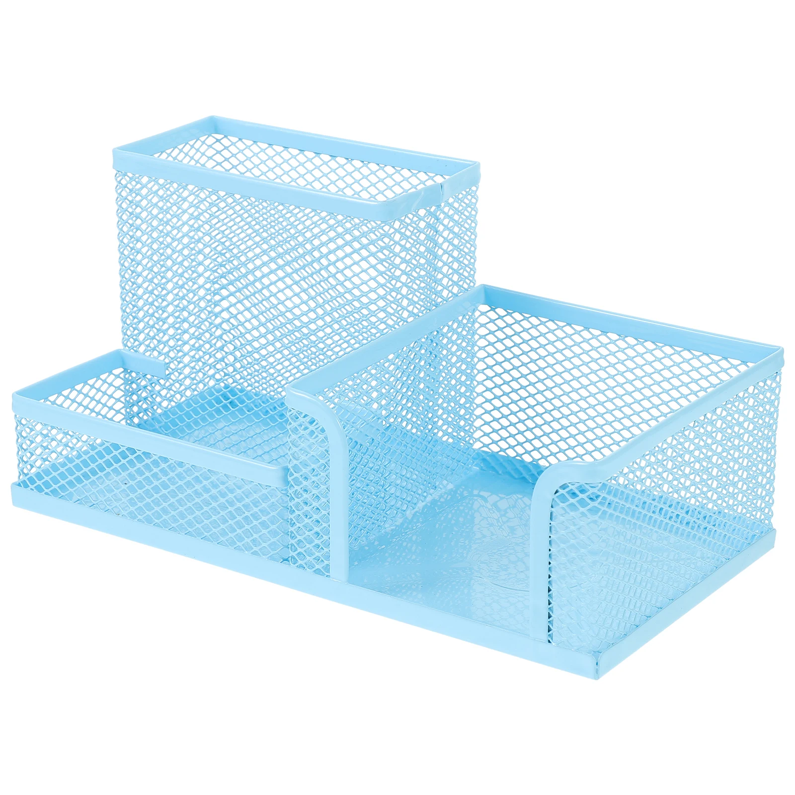 

Metal Mesh Pen Holder Large Capacity Desk Organizer Pencil Cup Stylish Color Rounded Edges Stable Base Office Desktop Storage
