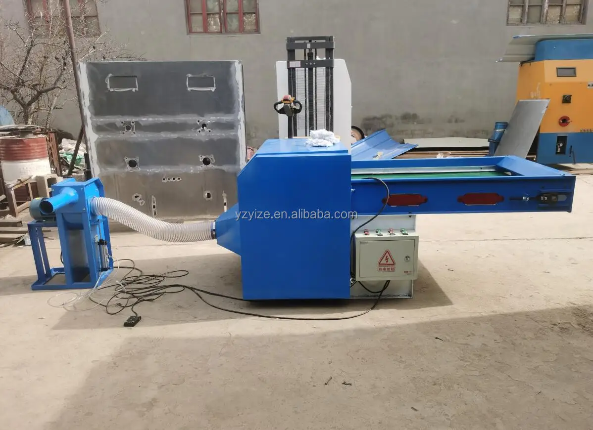 Textile machinery Commercial polyester fiber open pillow filling     scrap cloth opener minicomputers