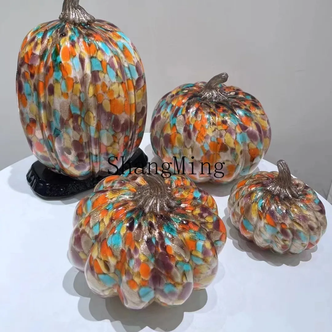 

PYH artificial glazed gold pumpkin ornament office desktop handicraft decoration housewarming gifts