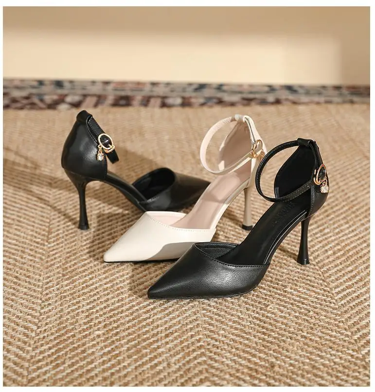 Size 30-44 Pointed Toe Stiletto Heel Large Size Women Shoes Small Size Hollow Dress Shoes