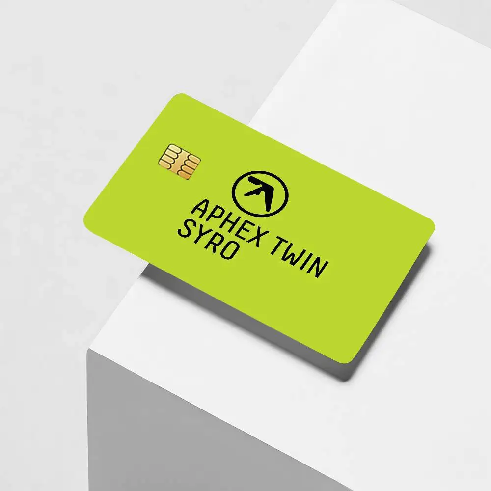 Singer A-Aphex T-Twin Credit Card Decorative Card Stickers Suitable For Bank Cards Metro Transit Anti-scratch Gift 4PCS